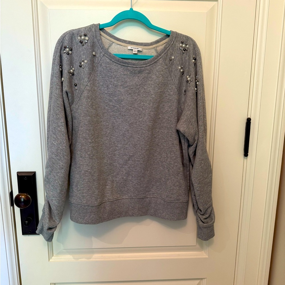 Stella & Dot Long Sleeve Top with Beads US L